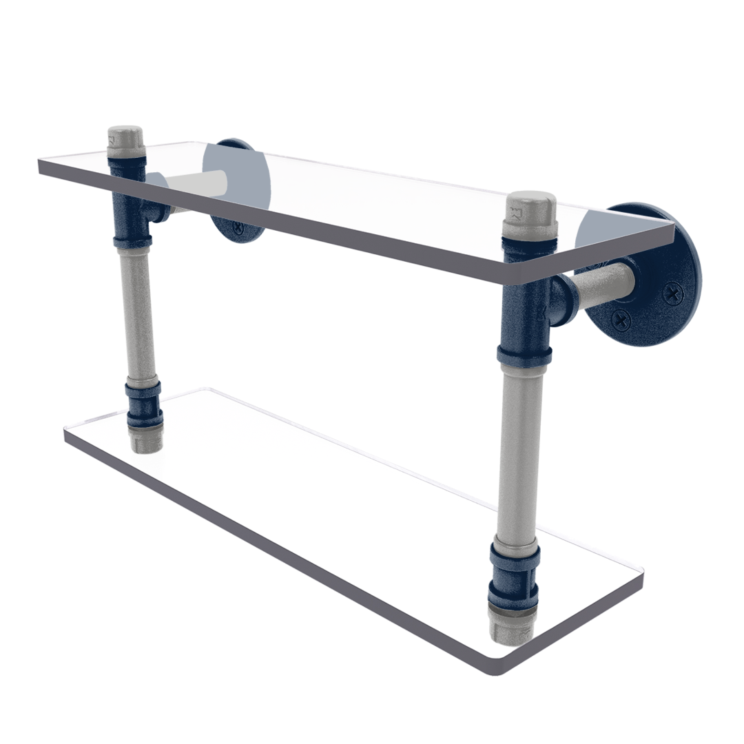 Gridiron Collection Double Glass Shelf Dallas Edition