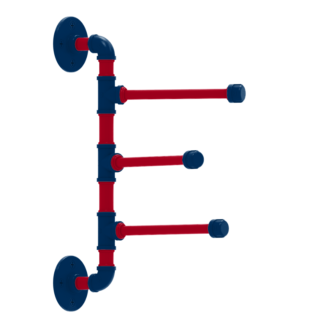 Diamond 3 Swing Arm Vertical Towel Bar Los Angeles Big A Edition