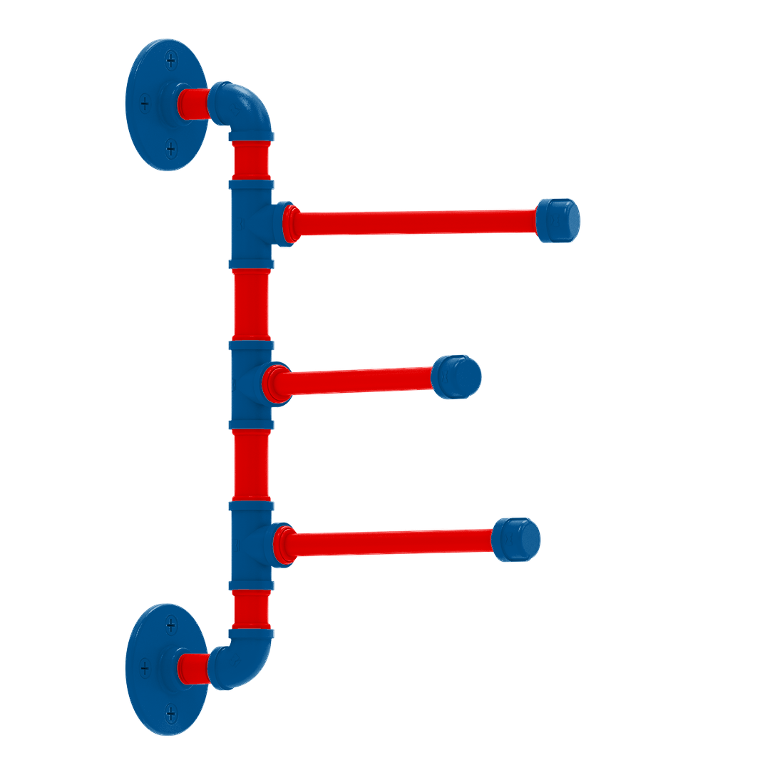Diamond 3 Swing Arm Vertical Towel Bar Los Angeles Chavez Ravine Edition