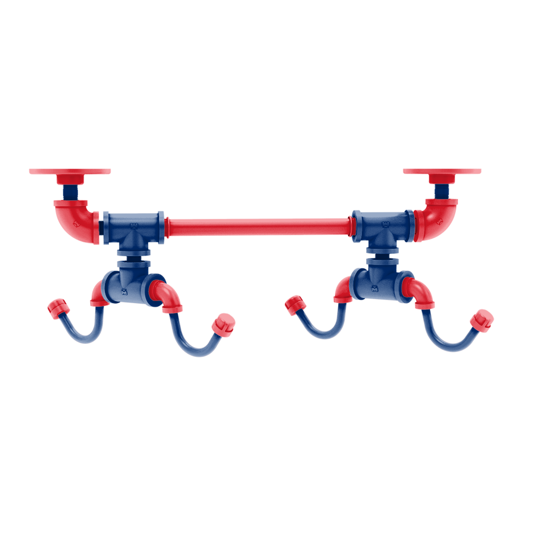 Diamond Collection Under Cabinet 4 Coffee Mug Rack Philadelphia Edition