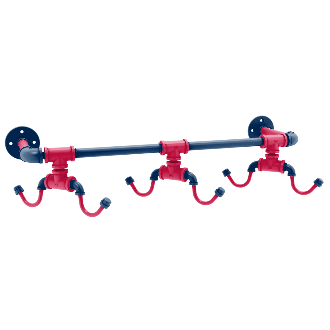 Diamond Collection Wall Mounted 6 Coffee Mug Rack Minnesota Edition