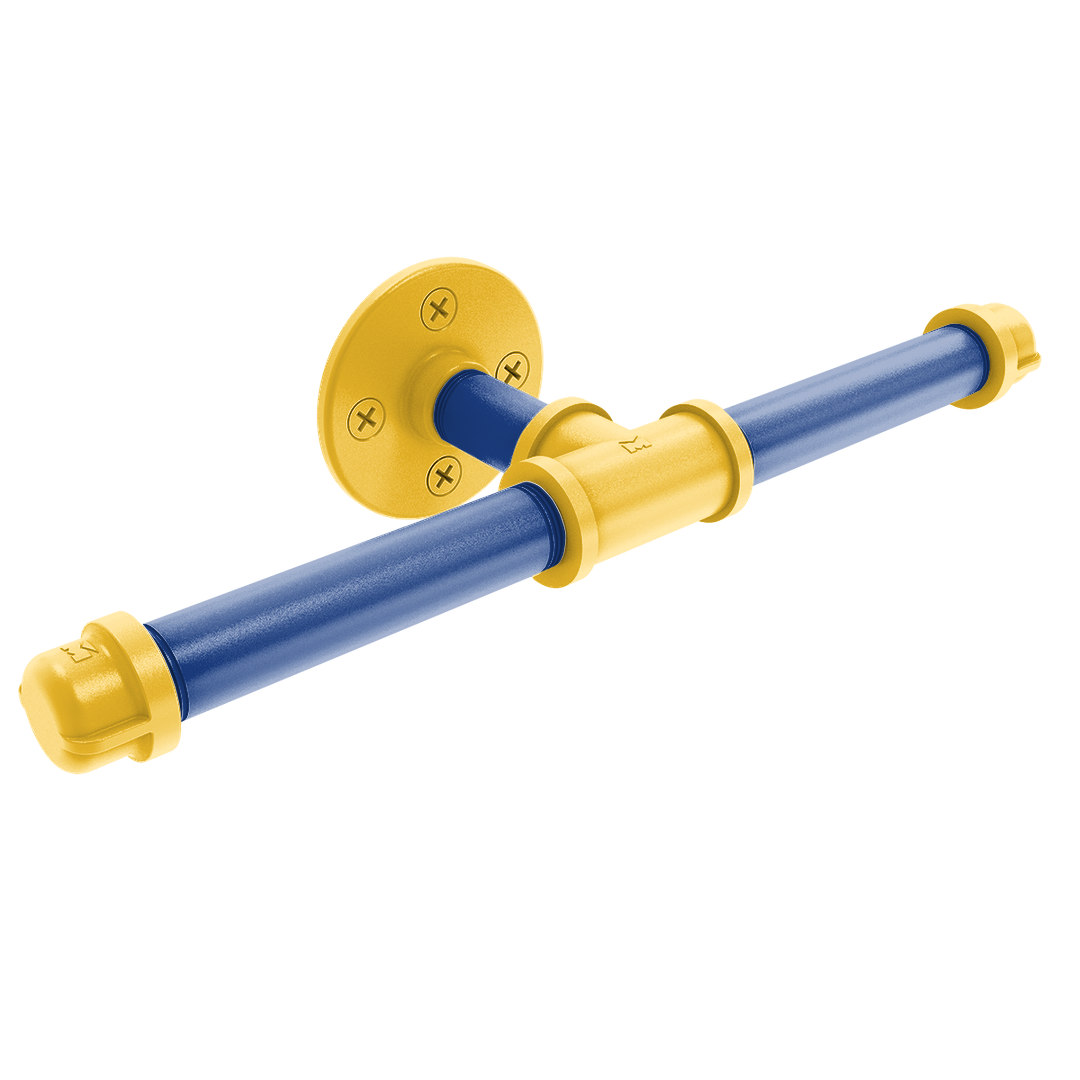 Hardwood Collection Double Roll Toilet Paper Holder Golden State Edition