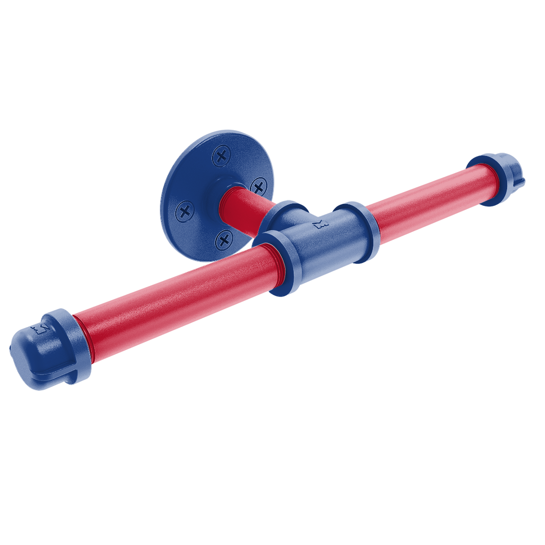 Hardwood Collection Double Roll Toilet Paper Holder Los Angeles Coastline Edition