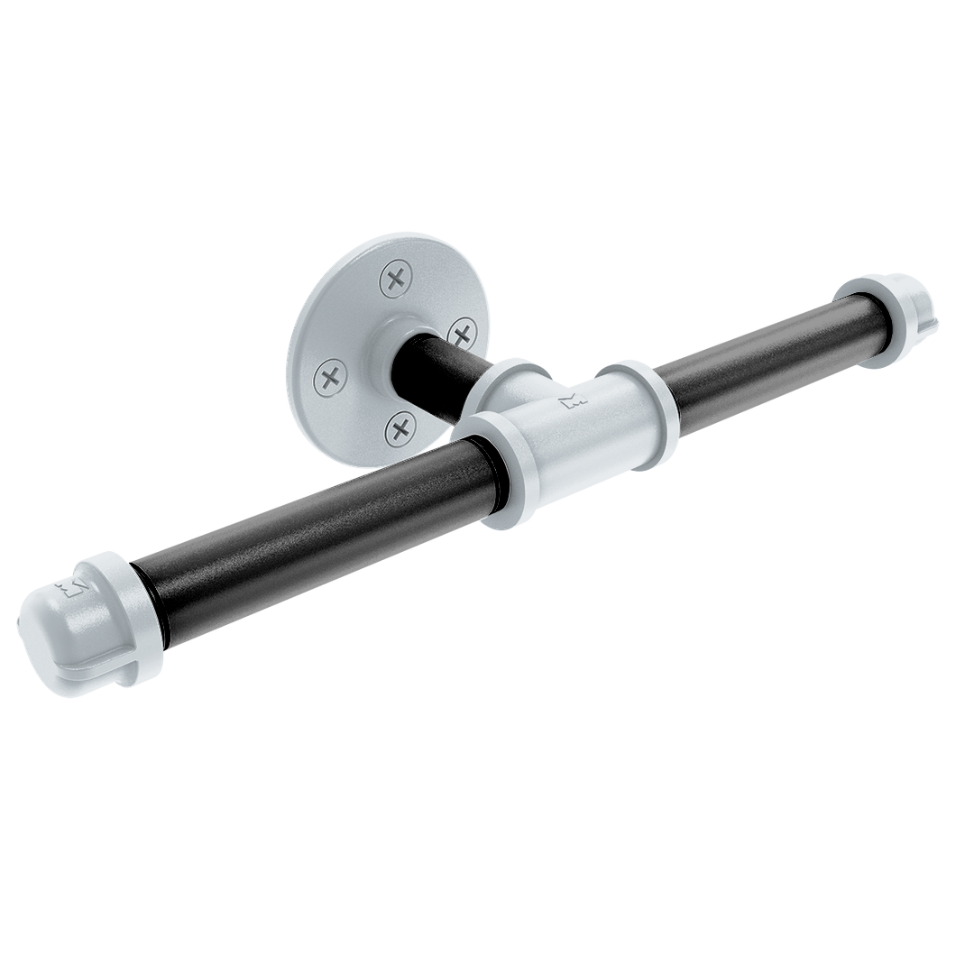 Hardwood Collection Double Roll Toilet Paper Holder San Antonio Edition