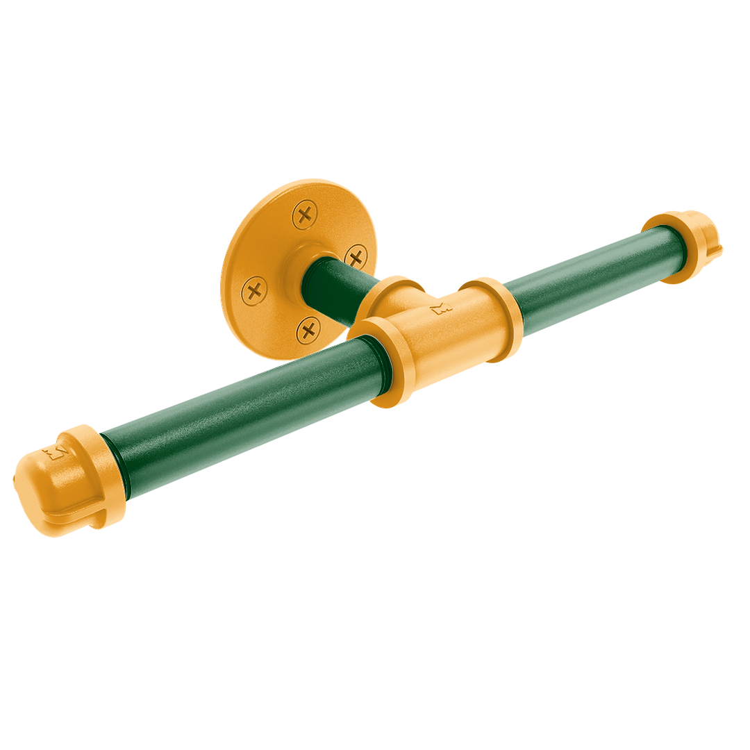 Hardwood Collection Double Roll Toilet Paper Holder Utah Edition