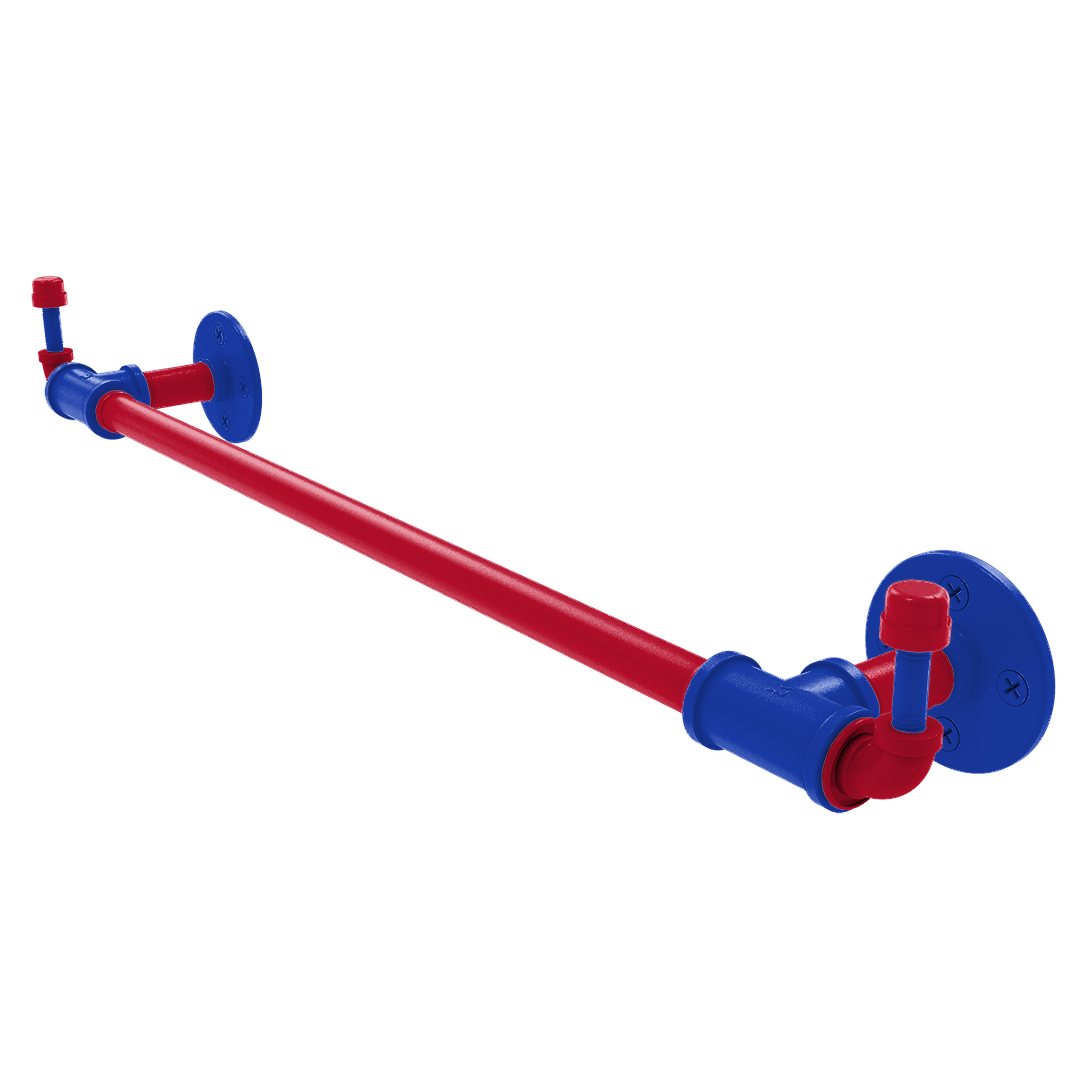 Hardwood Collection Towel Bar with Integrated Hooks Detroit Edition