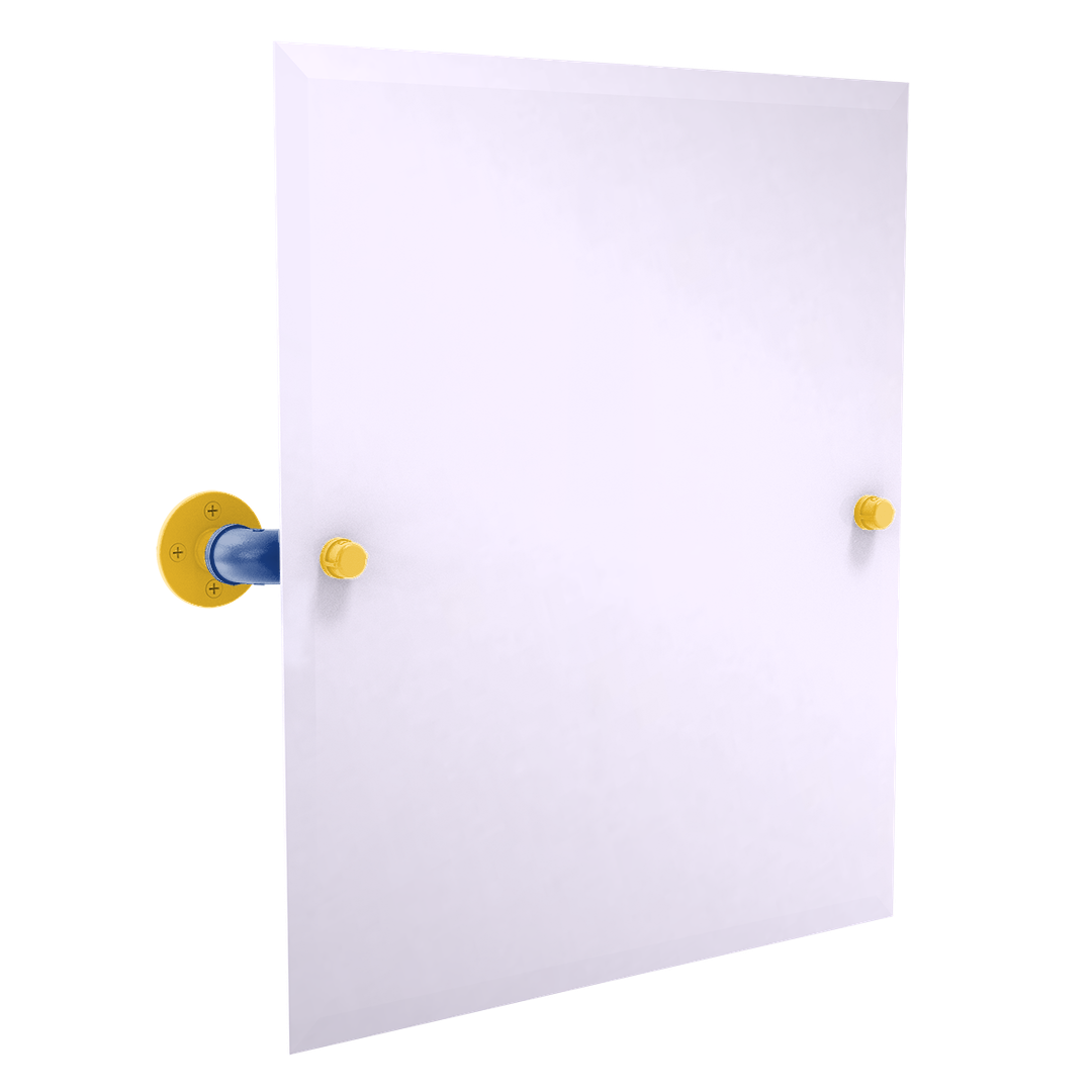 Hardwood Collection Frameless Rectangular Wall Mounted Tilt Mirror Golden State Edition