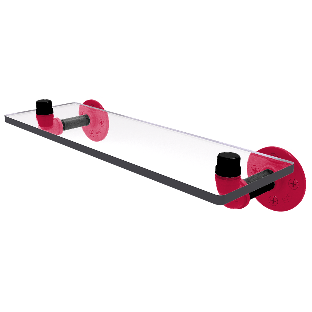 Hardwood Collection Glass Shelf Houston Edition