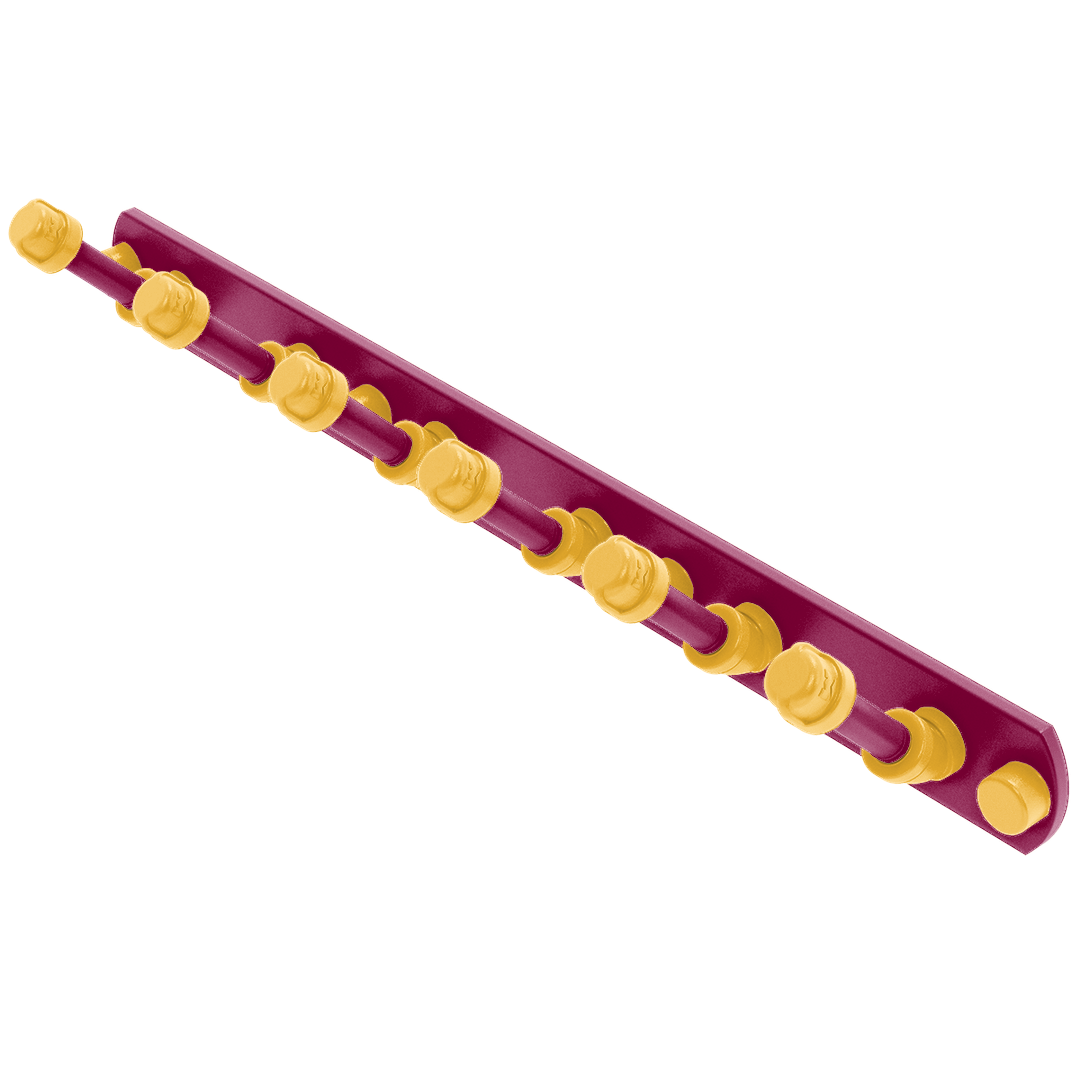 Hardwood Collection 6 Position Tie and Belt Rack Cleveland Edition