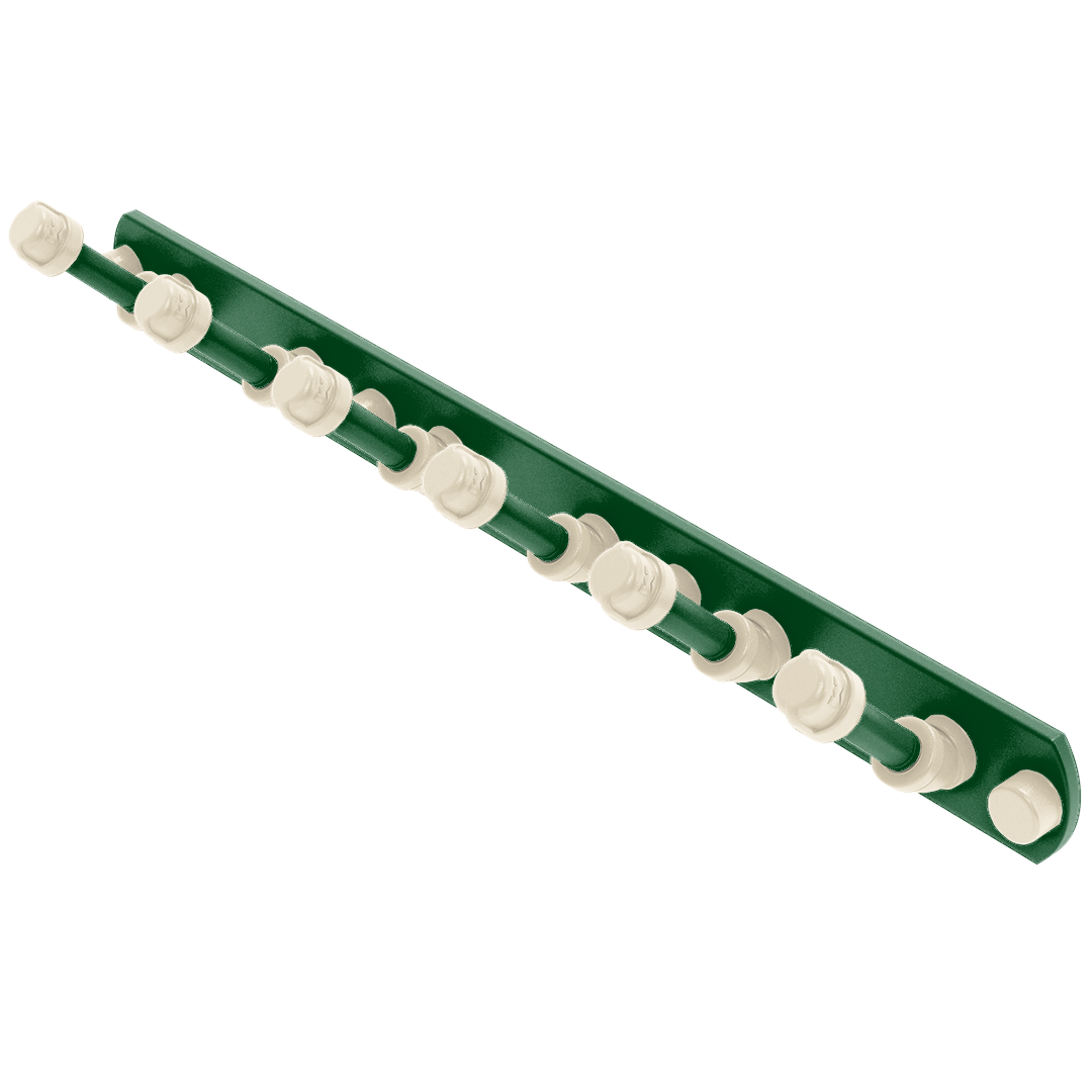 Hardwood Collection 6 Position Tie and Belt Rack Milwaukee Edition