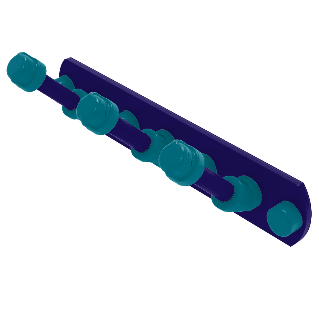 Hardwood Collection 3 Position Multi Hook Charlotte Edition