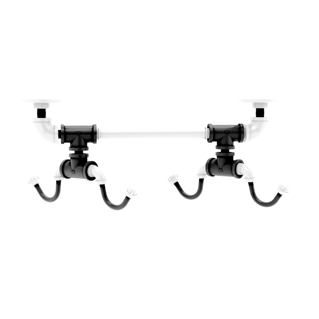 Hardwood Collection Under Cabinet 4 Coffee Mug Rack Brooklyn Edition