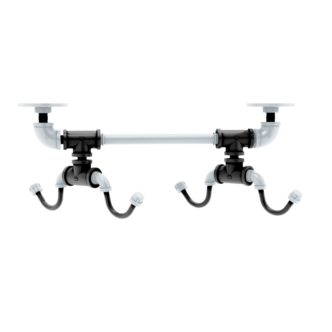 Hardwood Collection Under Cabinet 4 Coffee Mug Rack San Antonio Edition