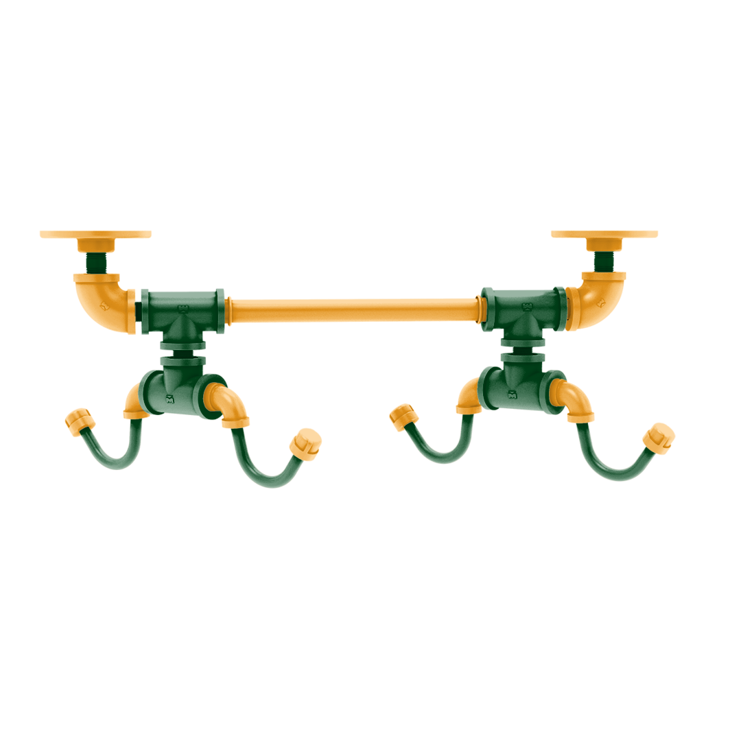 Hardwood Collection Under Cabinet 4 Coffee Mug Rack Utah Edition