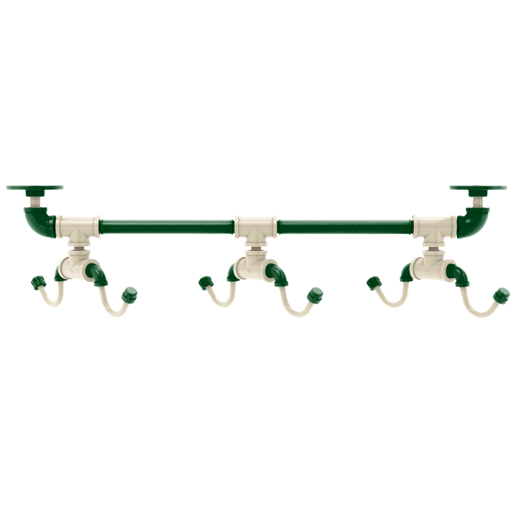 Hardwood Collection Under Cabinet 6 Coffee Mug Rack Milwaukee Edition