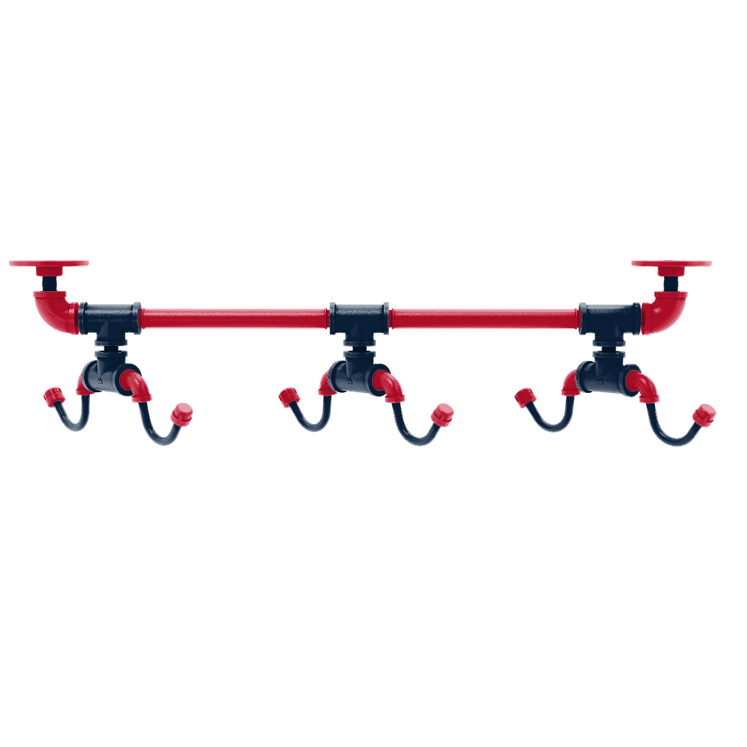 Hardwood Collection Under Cabinet 6 Coffee Mug Rack New Orleans Edition