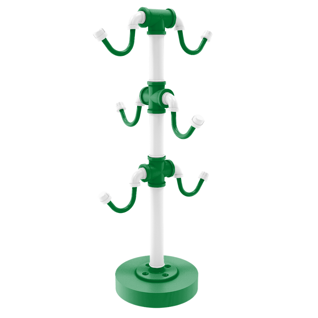 Hardwood Collection Countertop 6 Coffee Mug Holder Boston Edition