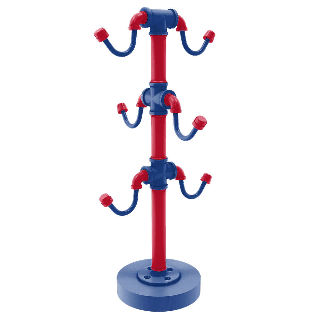 Hardwood Collection Countertop 6 Coffee Mug Holder Los Angeles Coastline Edition