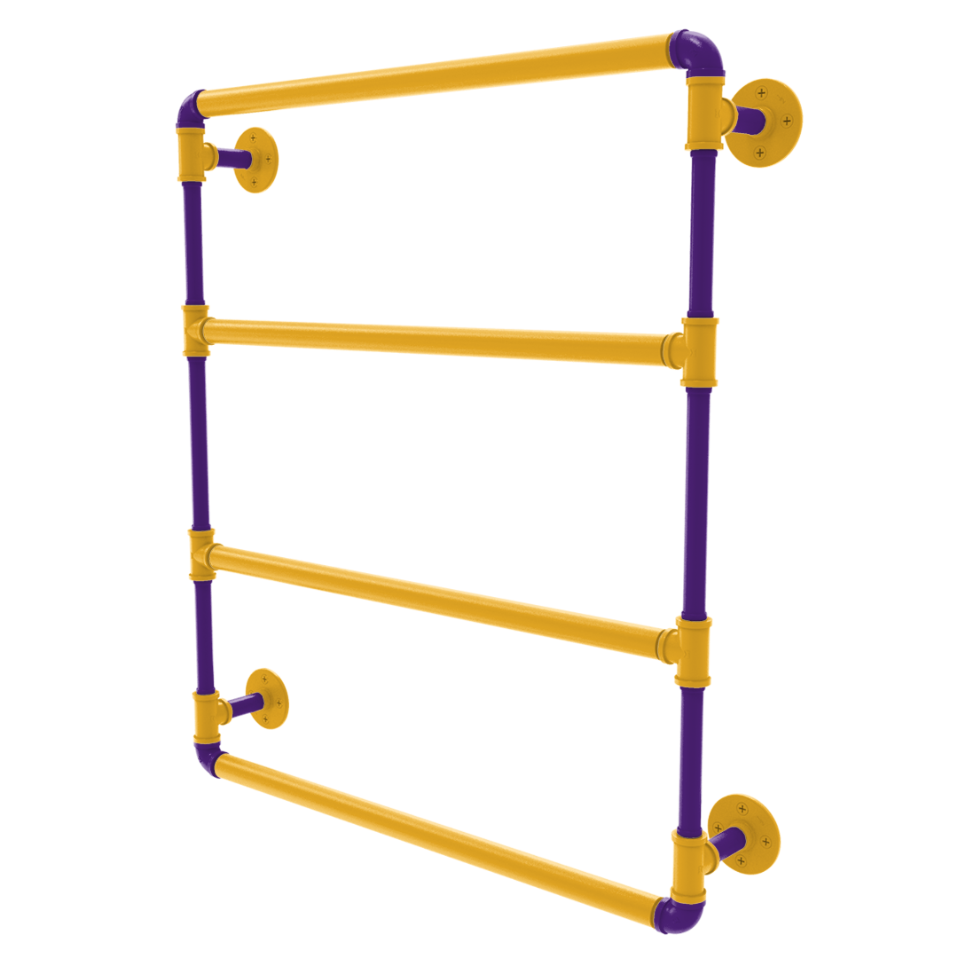 Hardwood Collection Wall Mounted Ladder Towel Bar Los Angeles Hollywood Edition