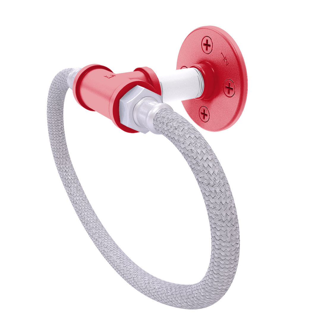 Slapshot Collection Towel Ring with Stainless Steel Braided Ring New Jersey Edition