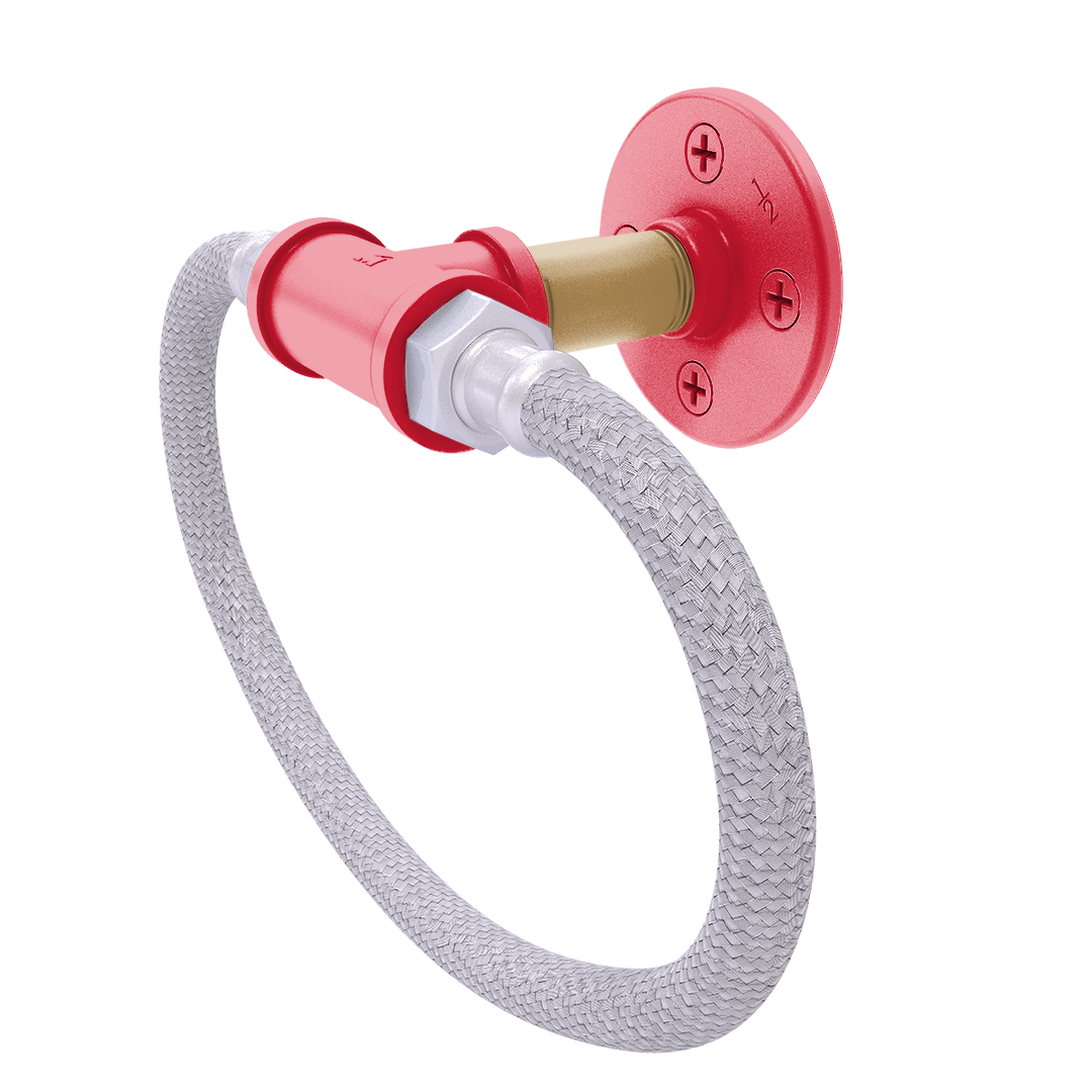 Slapshot Collection Towel Ring with Stainless Steel Braided Ring Ottawa Edition