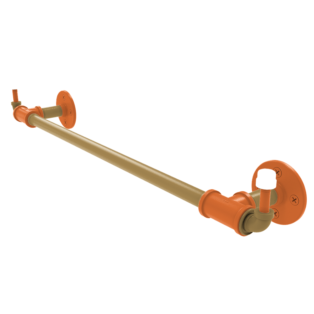 Slapshot Collection Towel Bar with Integrated Hooks Anaheim Edition