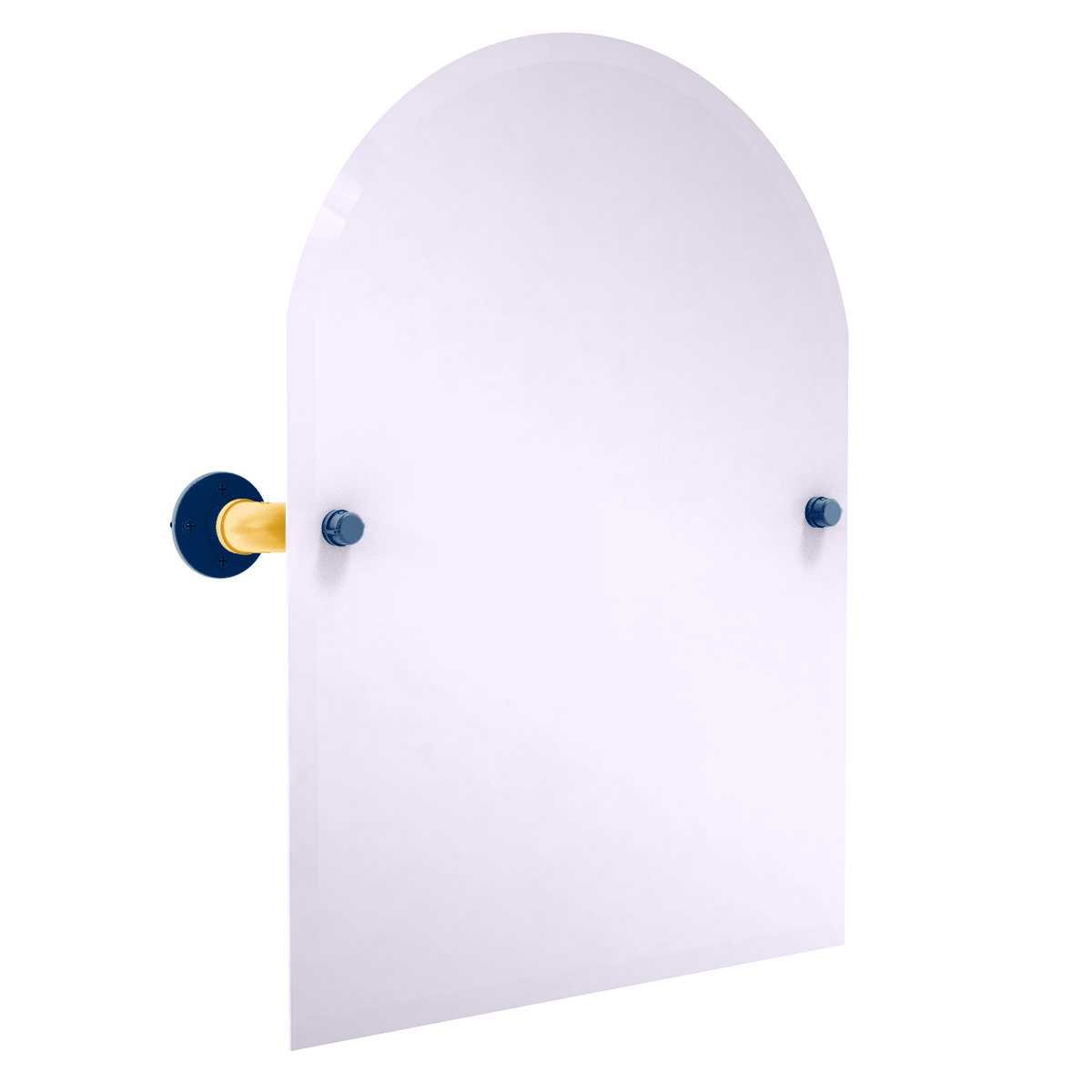 Hardwood Collection Frameless Arched Top Wall Mounted Tilt Mirror Indiana Edition