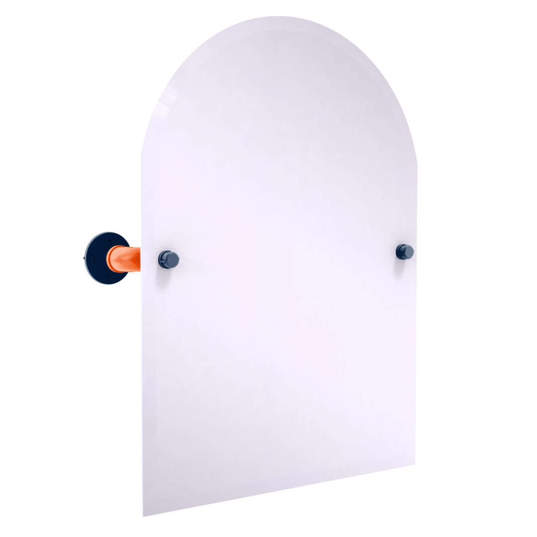 Slapshot Collection Frameless Arched Top Wall Mounted Tilt Mirror Edmonton Edition