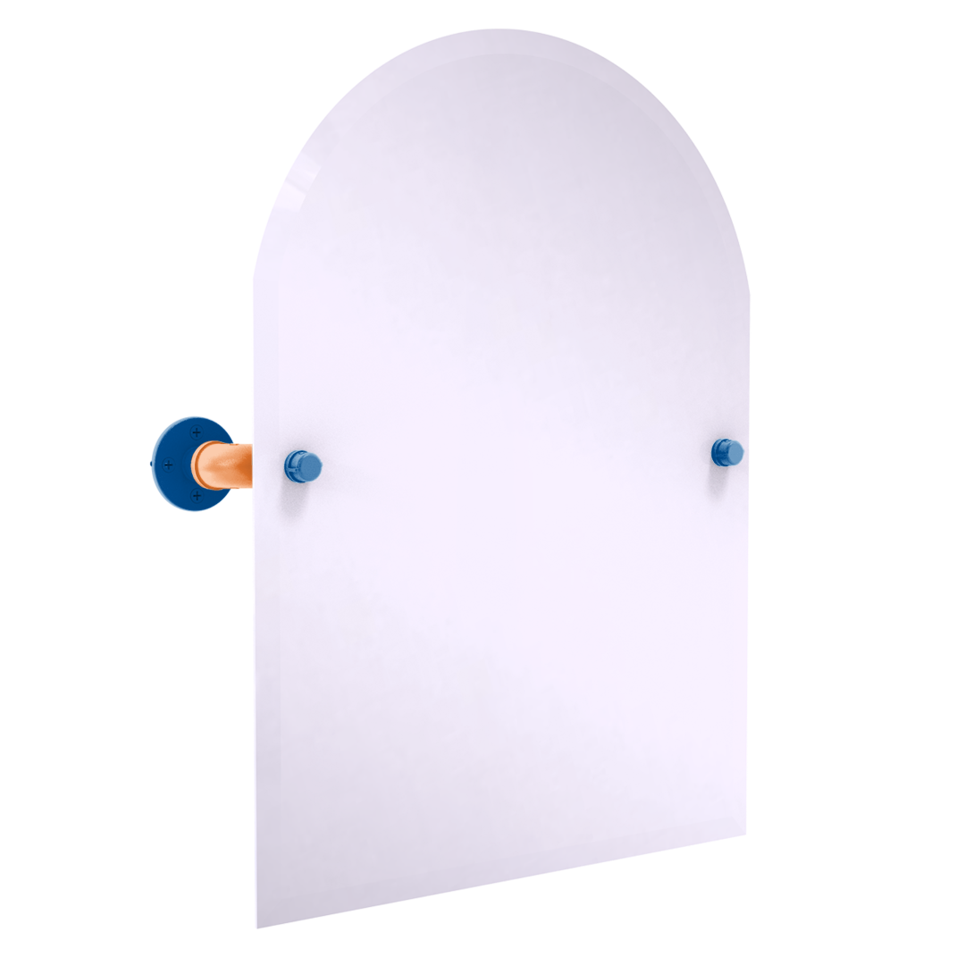 Slapshot Collection Frameless Arched Top Wall Mounted Tilt Mirror New York Long Island Edition