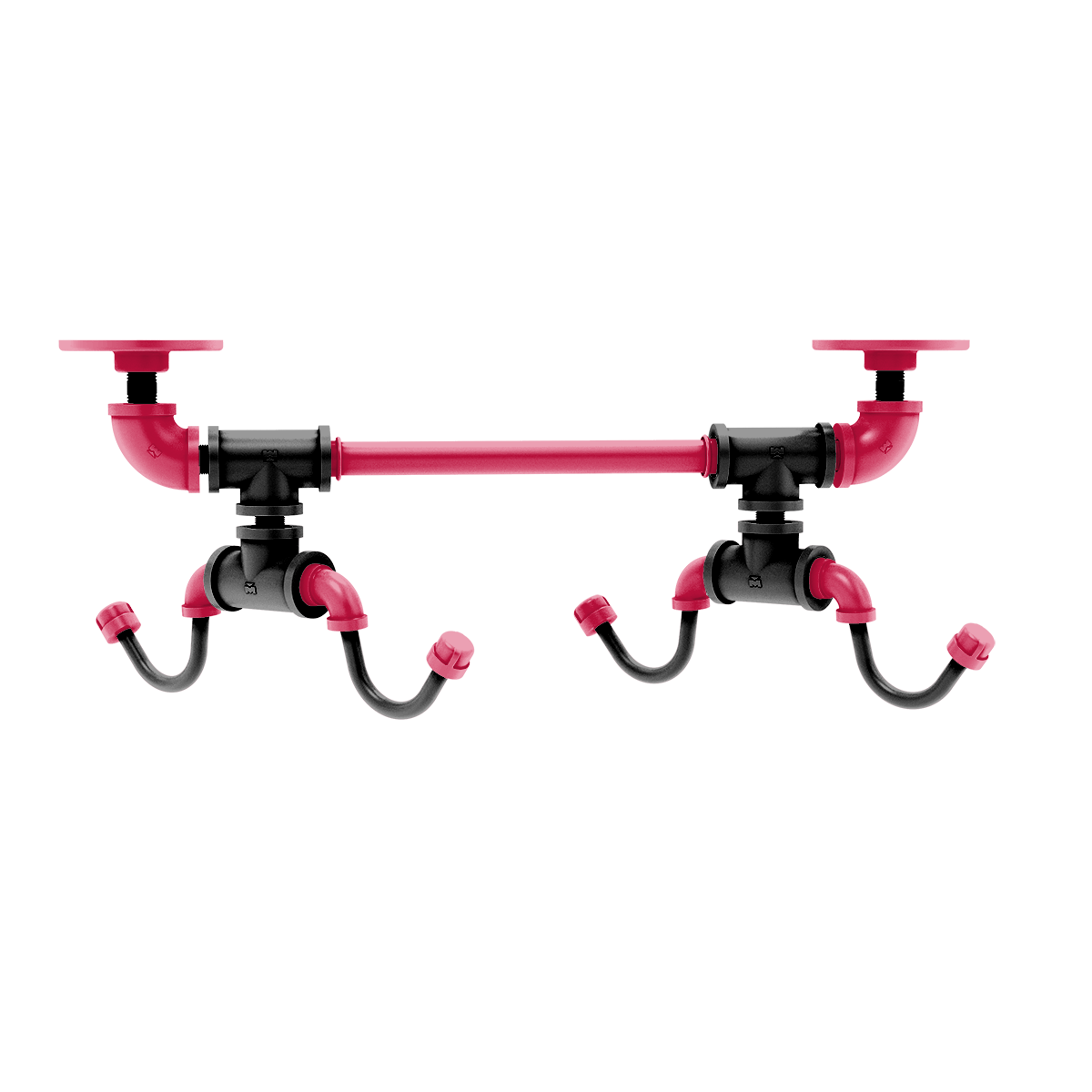 Hardwood Collection Under Cabinet 4 Coffee Mug Rack Houston Edition