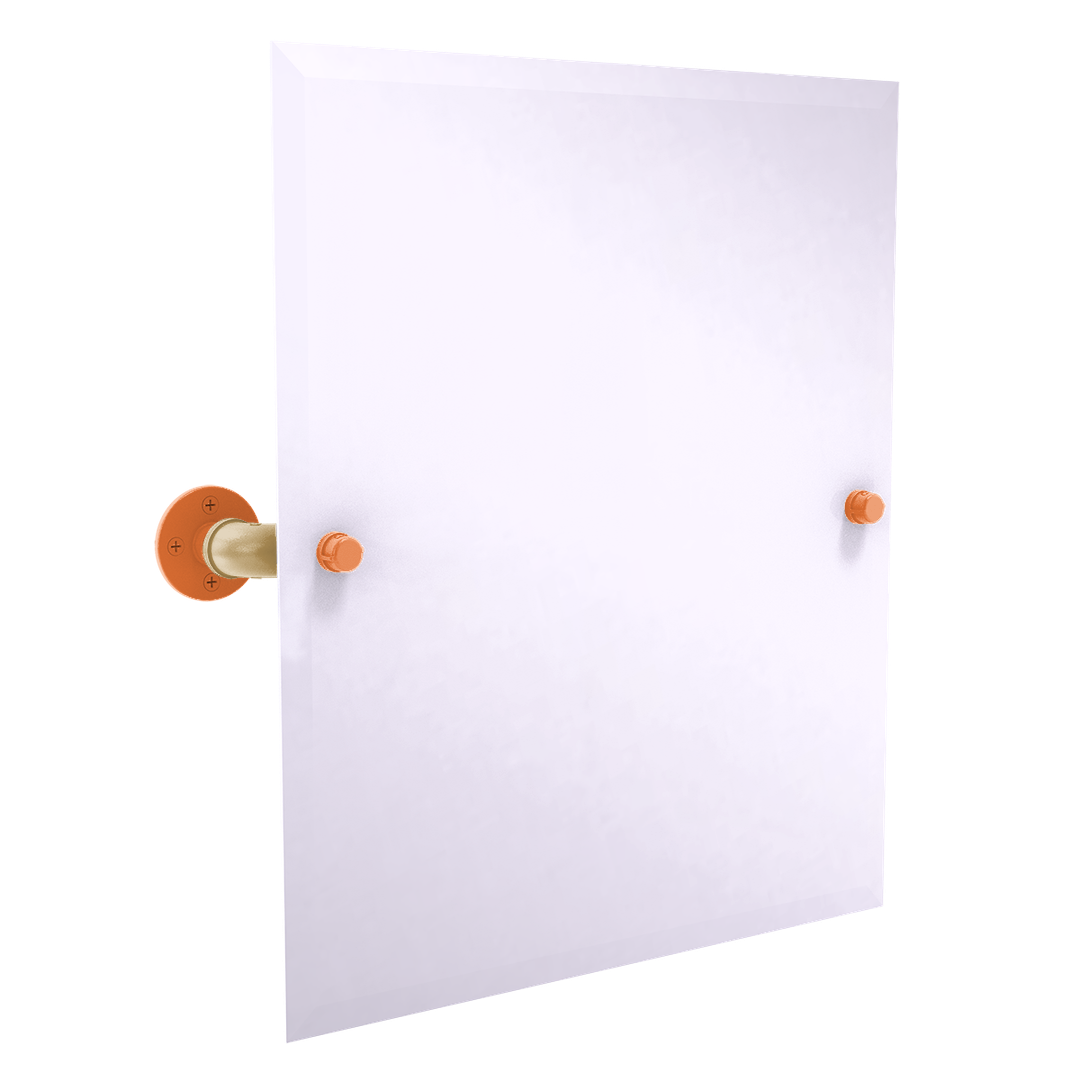 Slapshot Collection Frameless Rectangular Wall Mounted Tilt Mirror Anaheim Edition