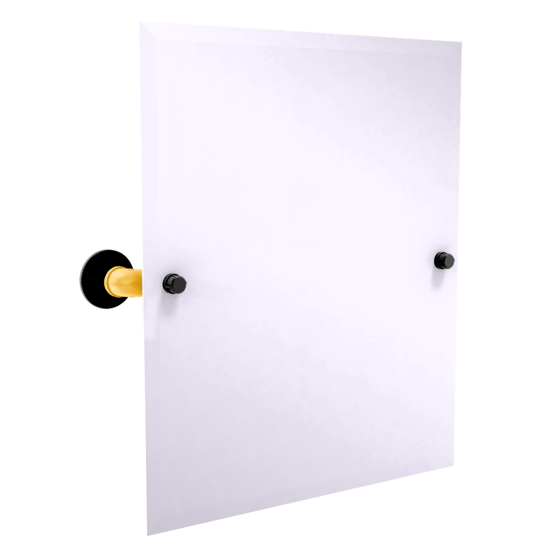 Slapshot Collection Frameless Rectangular Wall Mounted Tilt Mirror Boston Edition