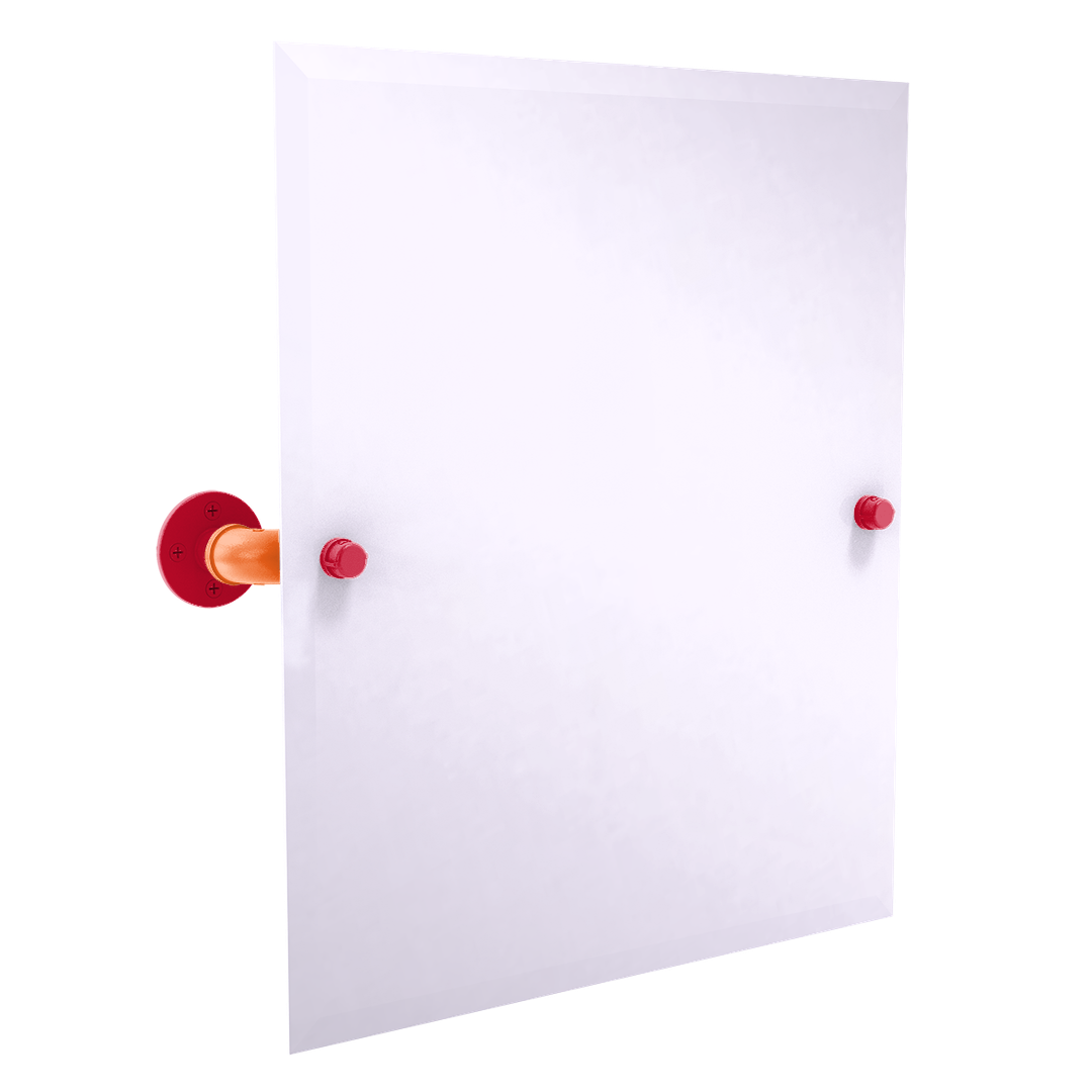 Slapshot Collection Frameless Rectangular Wall Mounted Tilt Mirror Chicago Edition