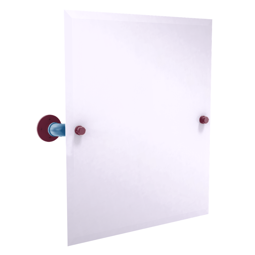 Slapshot Collection Frameless Rectangular Wall Mounted Tilt Mirror Colorado Edition