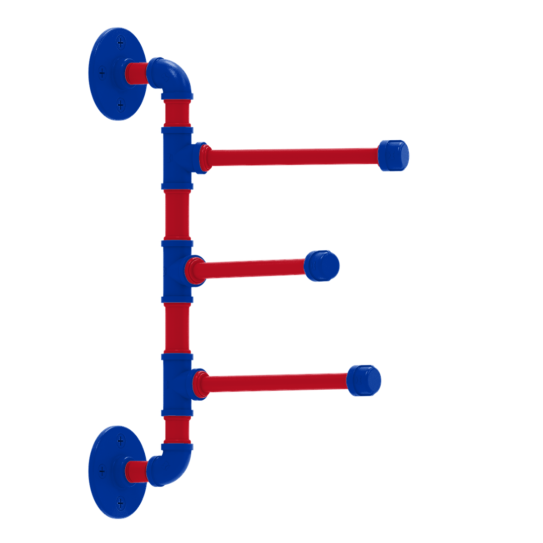 Slapshot Collection 3 Swing Arm Vertical Towel Bar New York Big Apple Edition