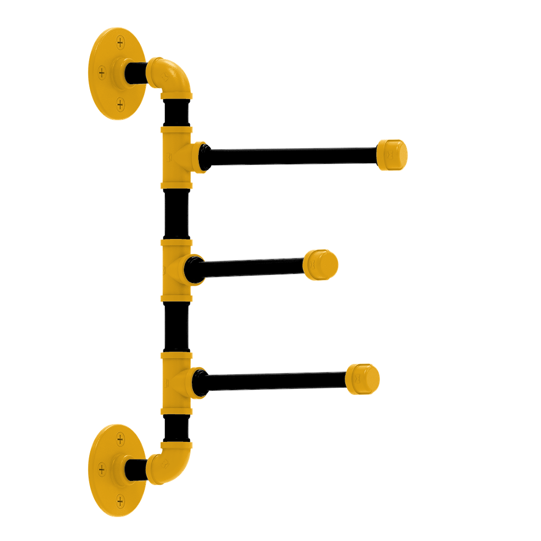 Slapshot Collection 3 Swing Arm Vertical Towel Bar Pittsburgh Edition