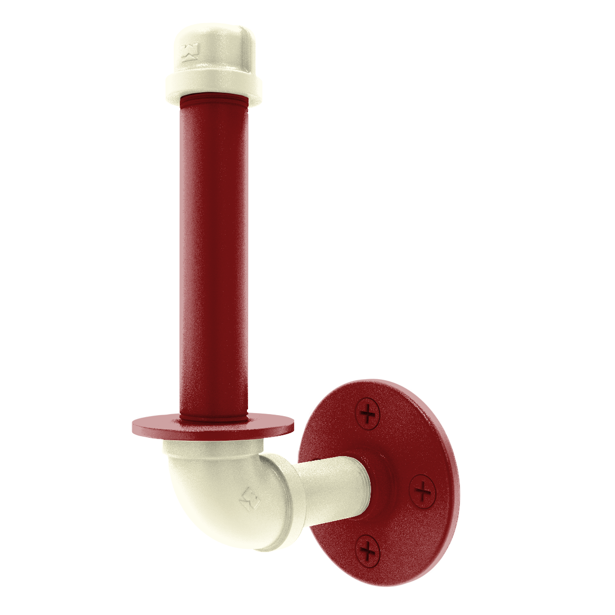 Collegiate Collection Upright Toilet Paper Holder Norman Crimson and Cream Edition