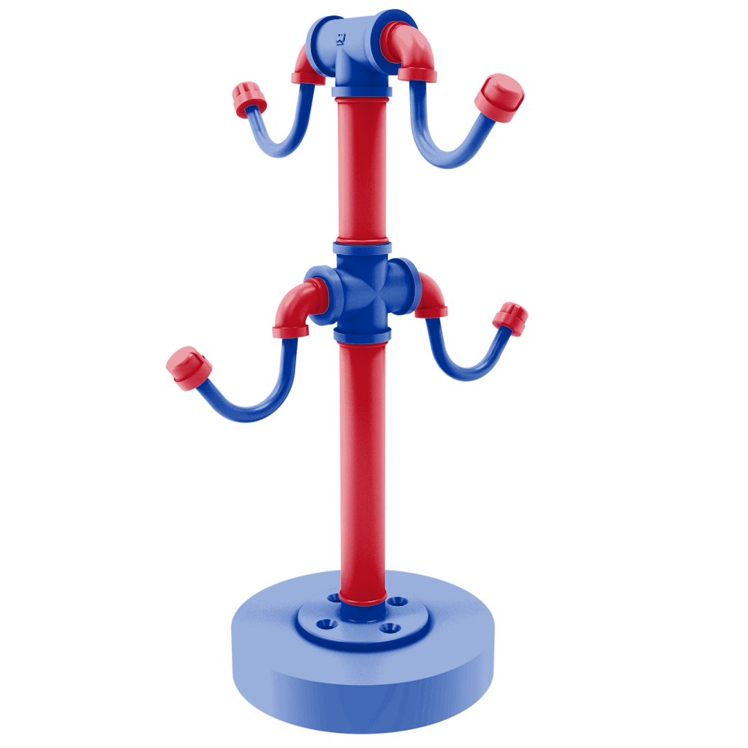 Slapshot Collection Countertop 4 Coffee Mug Holder New York Big Apple Edition