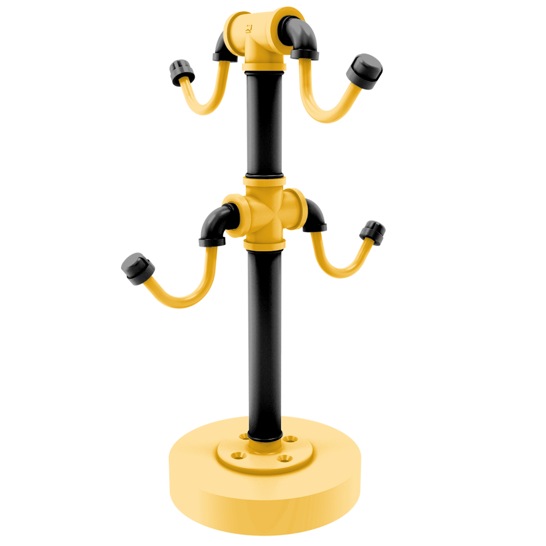 Slapshot Collection Countertop 4 Coffee Mug Holder Pittsburgh Edition