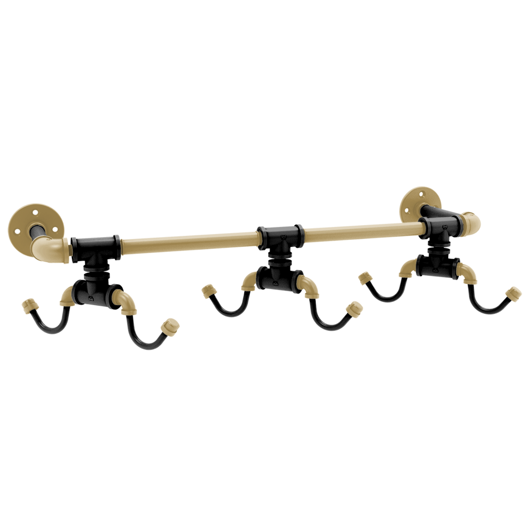 Slapshot Collection Wall Mounted 6 Coffee Mug Rack Vegas Edition