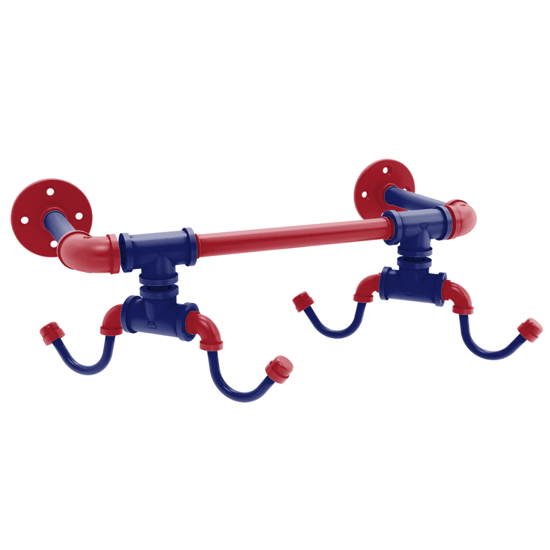 Slapshot Collection Wall Mounted 4 Coffee Mug Rack Montreal Edition