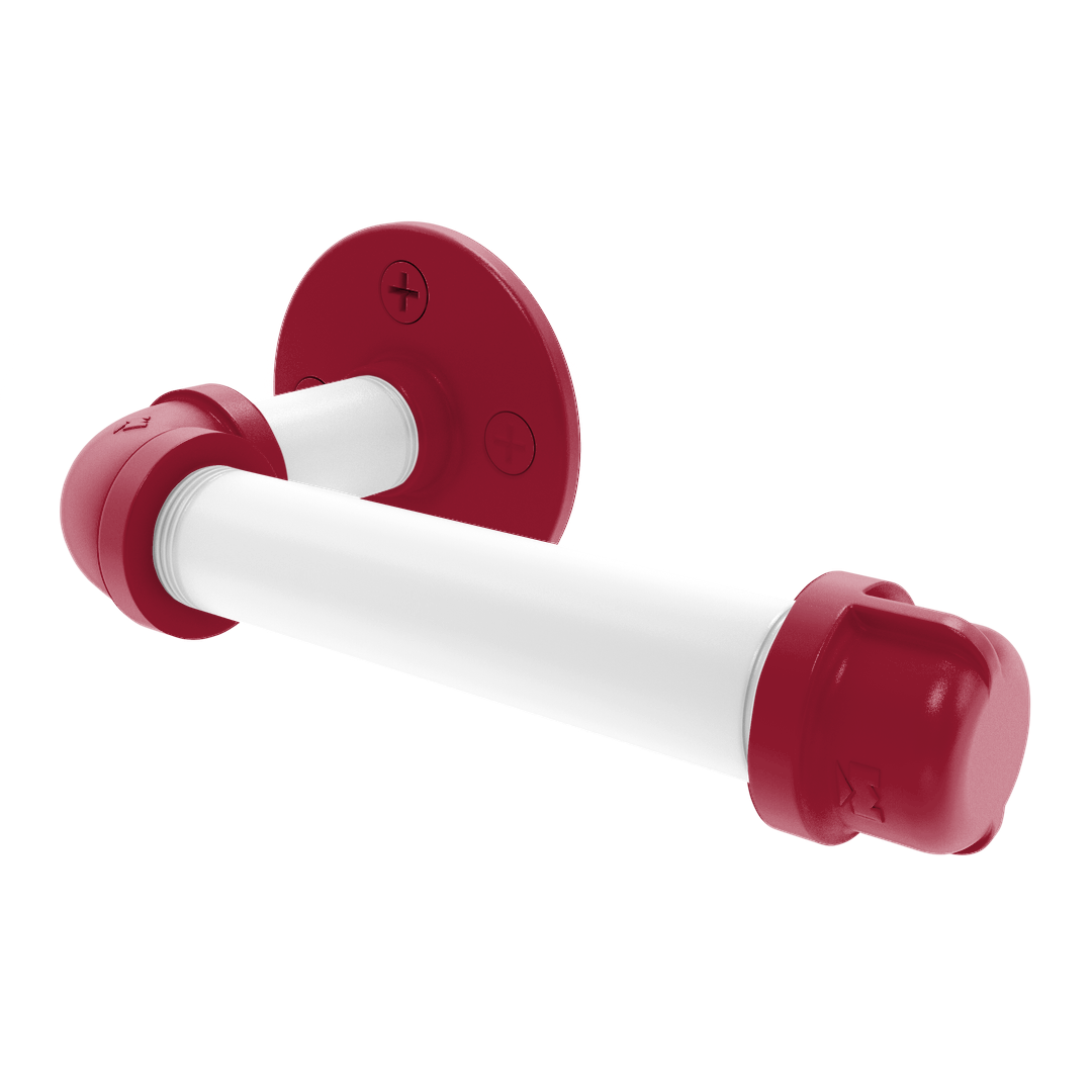 Collection European Style Toilet Tissue Holder Tidewater Red and White Edition P-100-ETP