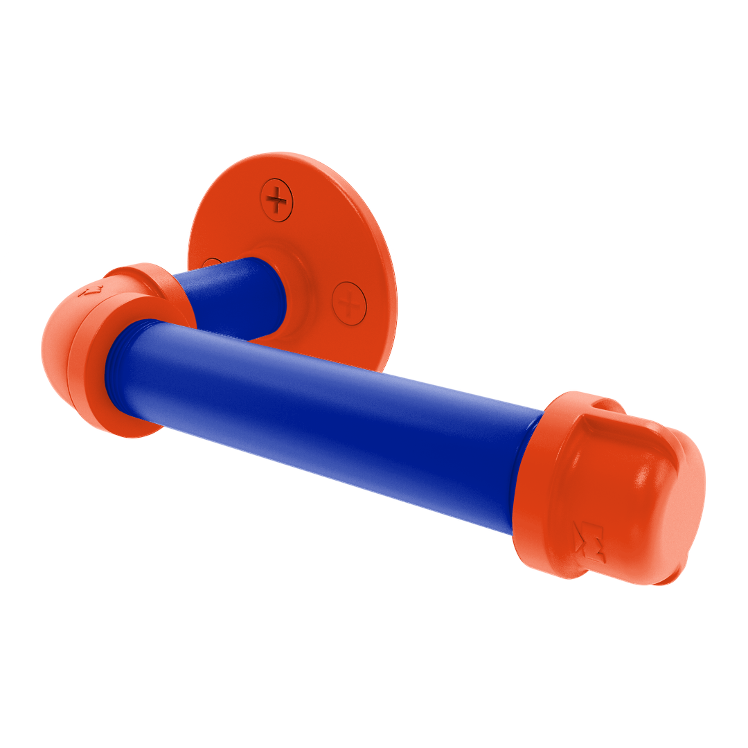 Collection European Style Toilet Tissue Holder Swamp Blue and Orange Edition P-100-ETP