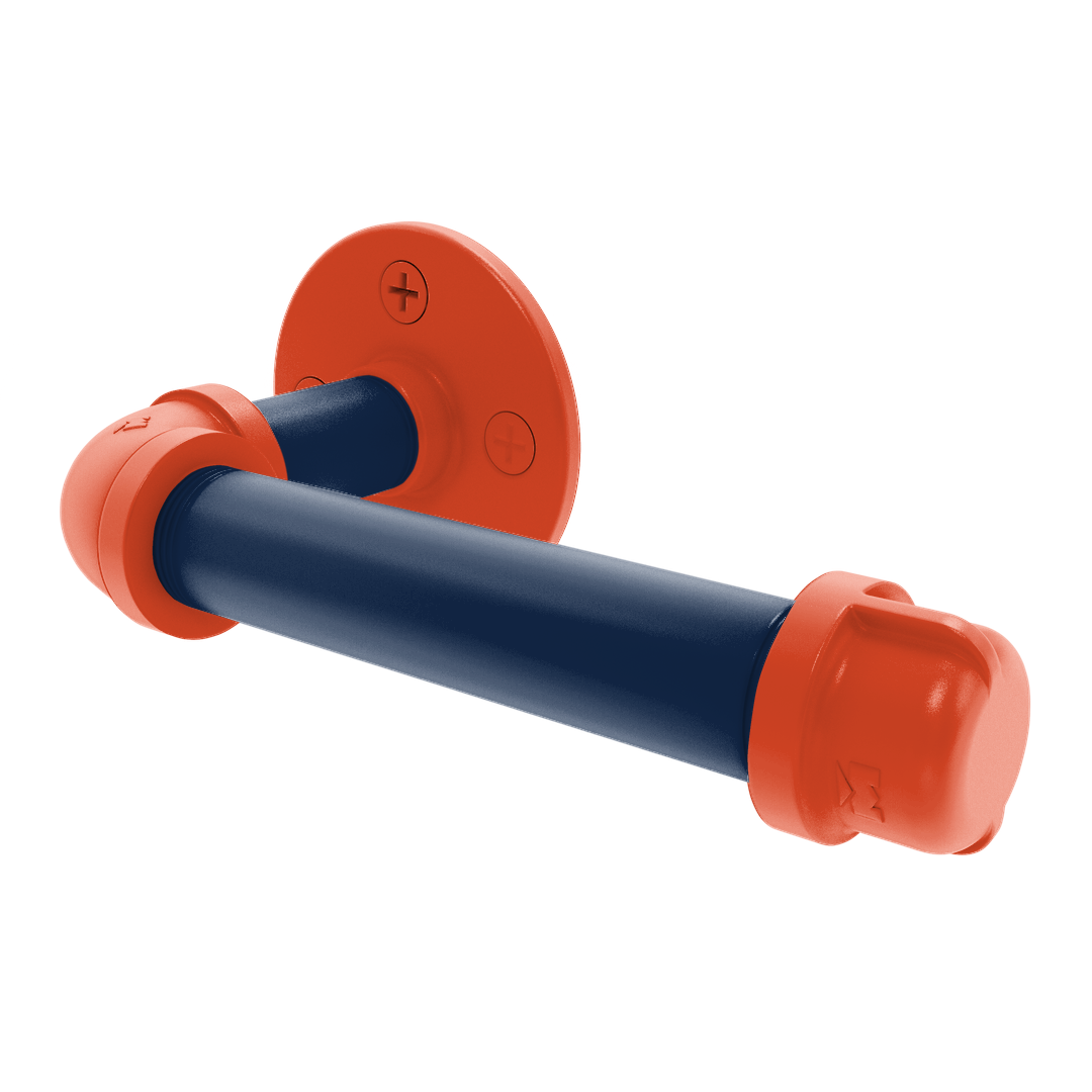 Collection European Style Toilet Tissue Holder Champaign Orange and Blue Edition P-100-ETP