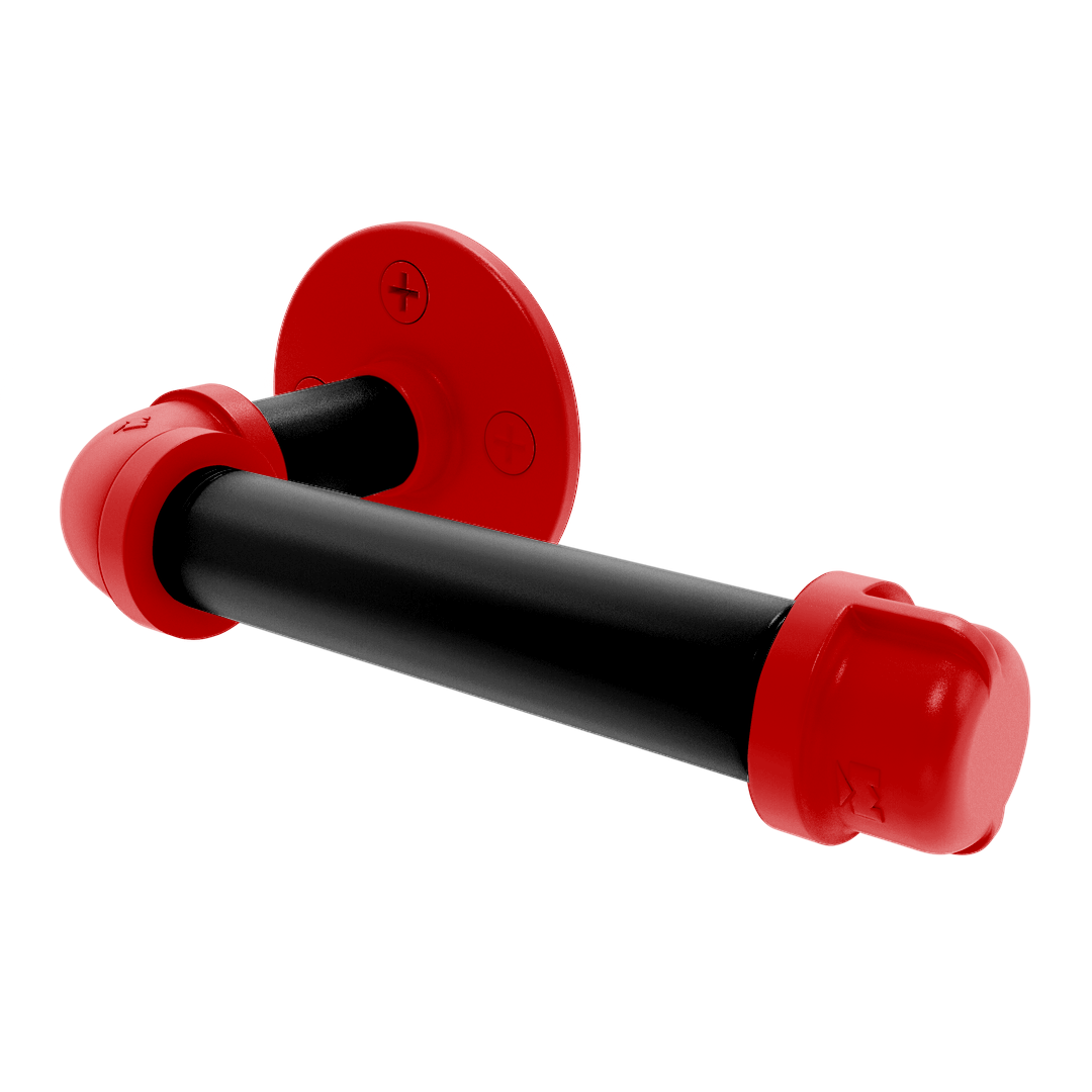 Collection European Style Toilet Tissue Holder Lubbock Red and Black Edition P-100-ETP