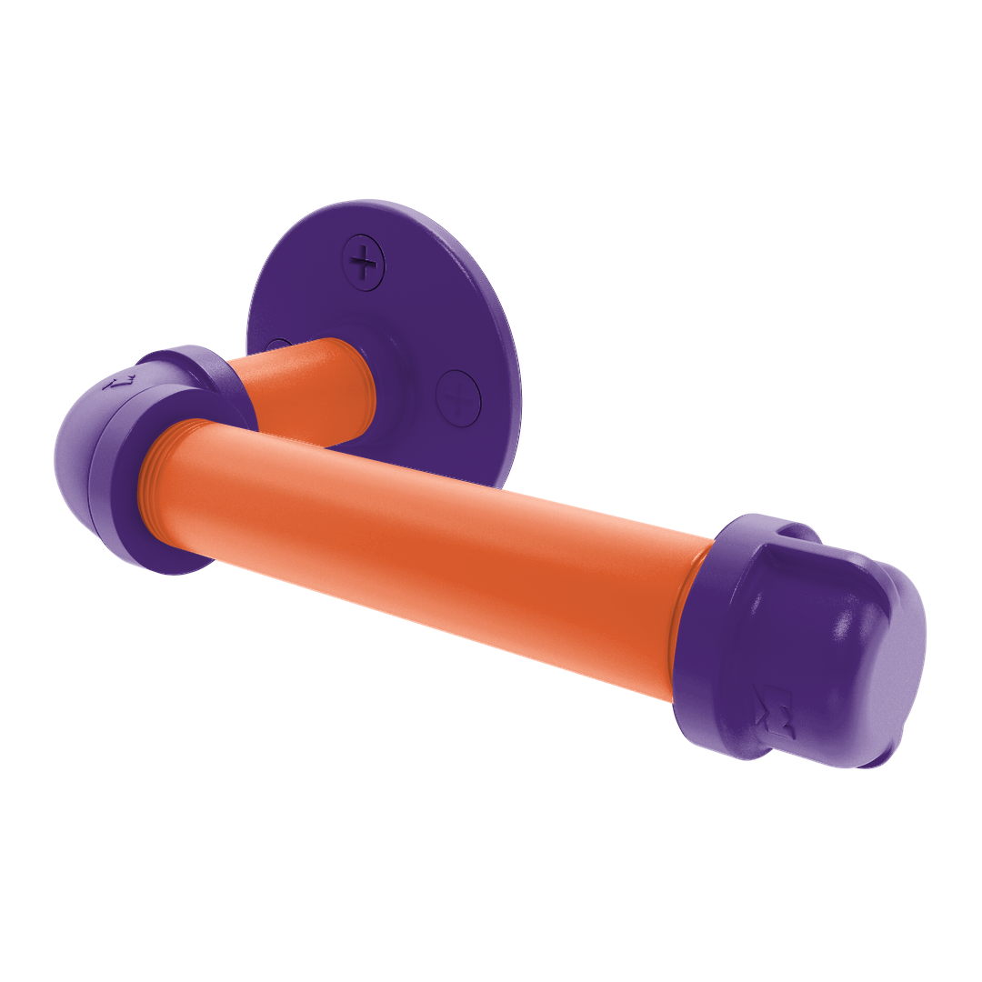 Collection European Style Toilet Tissue Holder Foothills Orange and Purple Edition P-100-ETP