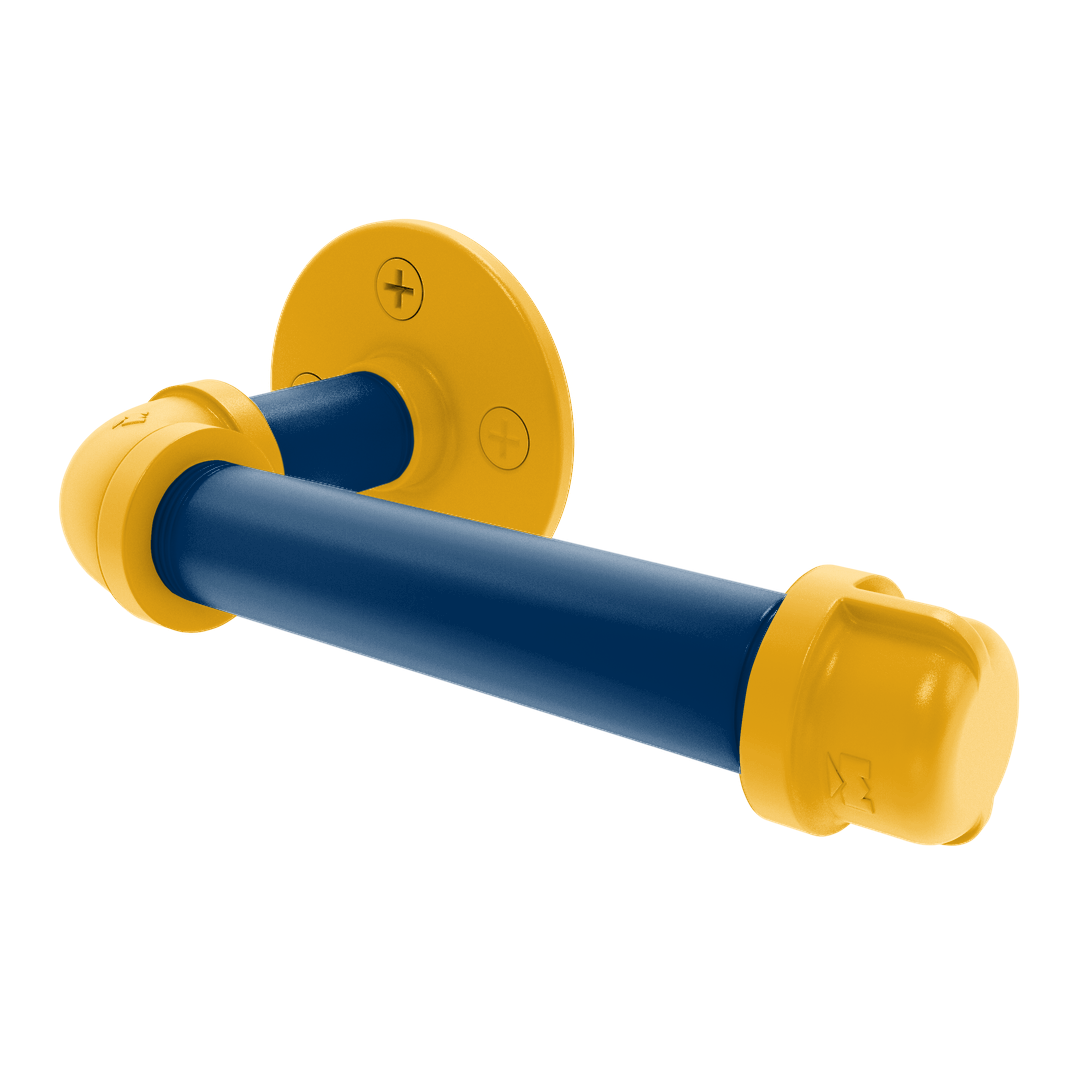 Collection European Style Toilet Tissue Holder Bay Area Blue and Gold Edition P-100-ETP