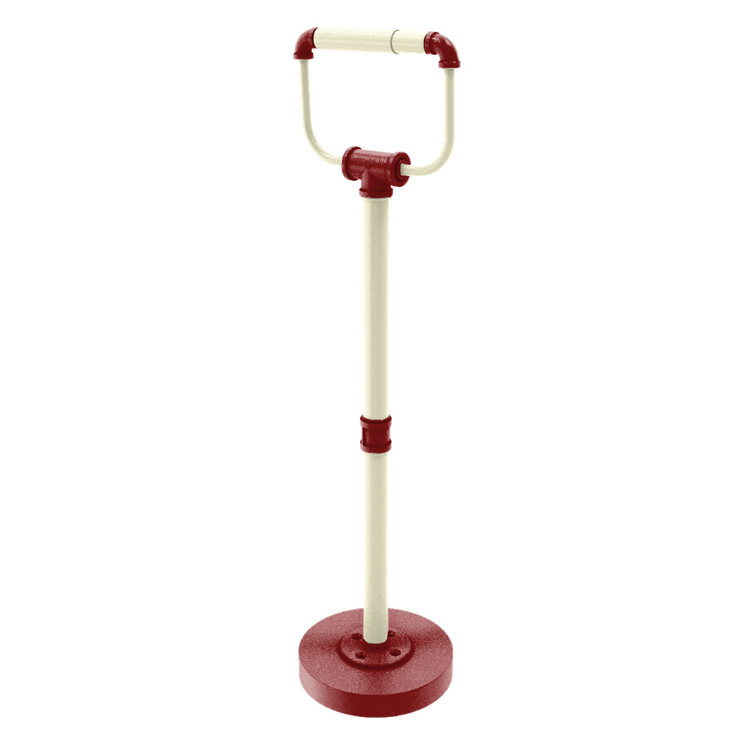 Collegiate Collection Freestanding Toilet Tissue Stand Norman Crimson and Cream Edition