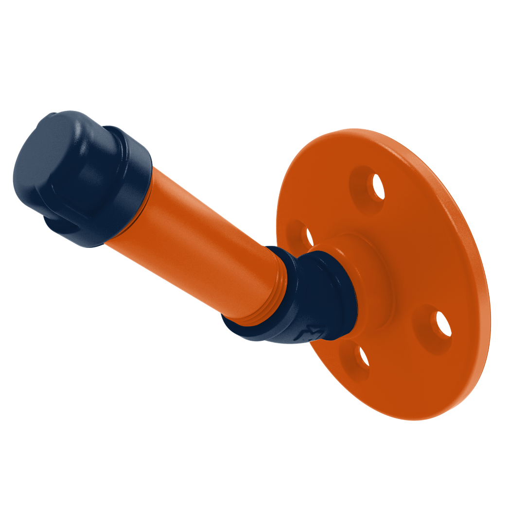 Collegiate Collection Single Robe Hook Plainsmen Blue and Orange Edition