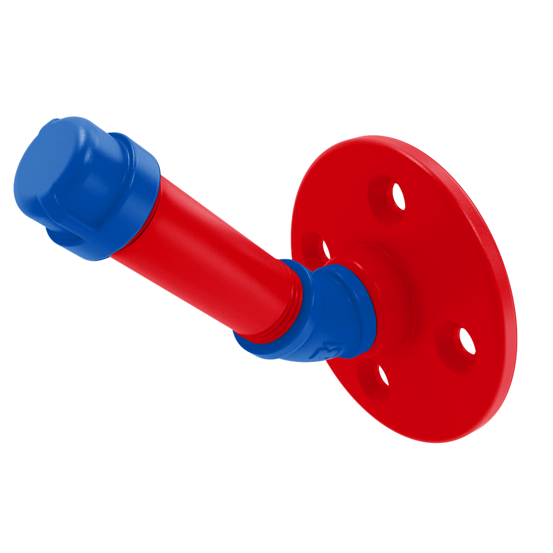 Collegiate Collection Single Robe Hook Lawrence Blue and Crimson Edition